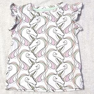 Cat and Jack Unicorn Shirt Sized 4/5